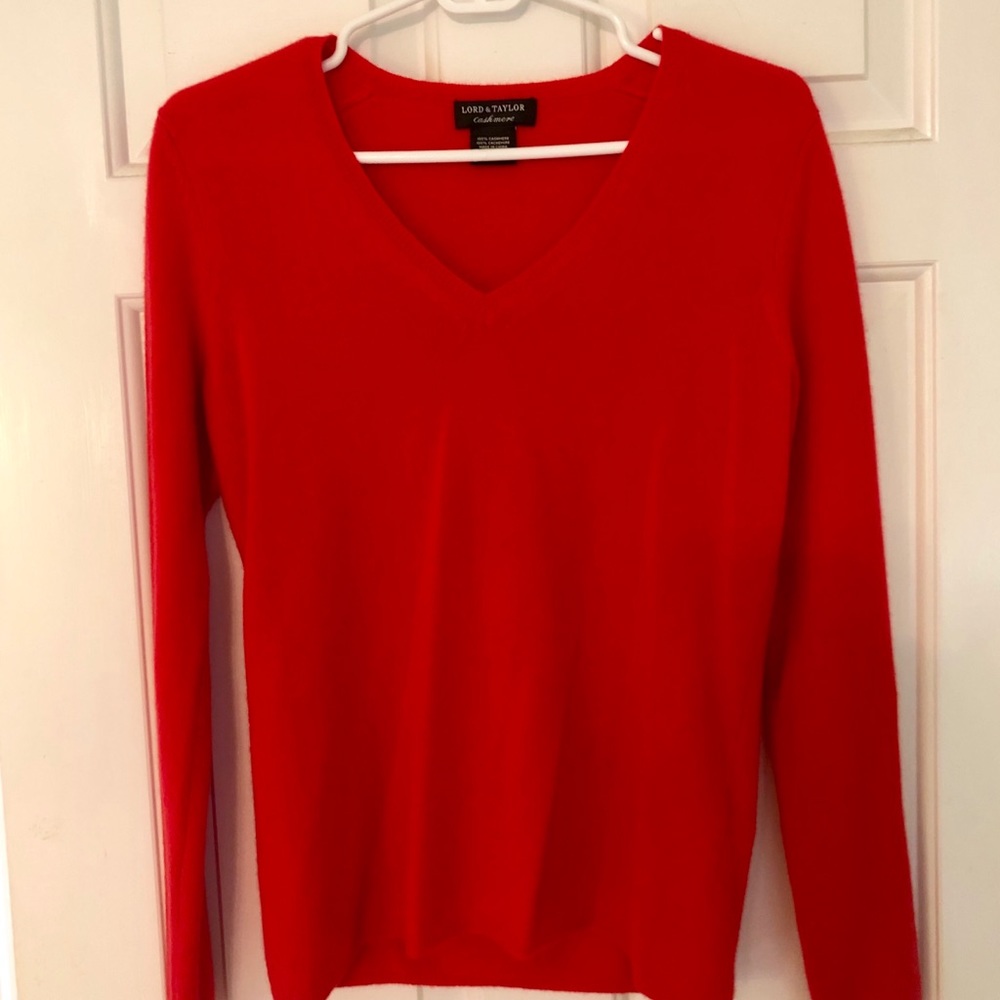 Red Cashmere Sweater